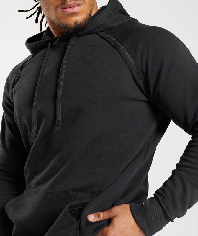 Gymshark Legacy Hoodie Hoodies Zwart | 42JZIVWXA