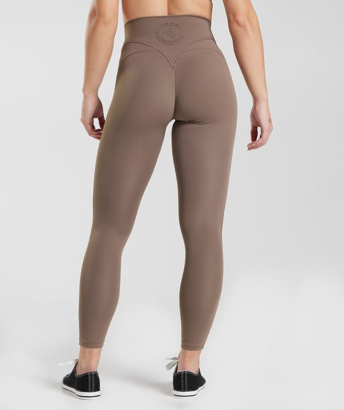 Gymshark Legacy Leggings Leggings Bruin | 76RHAEKYX