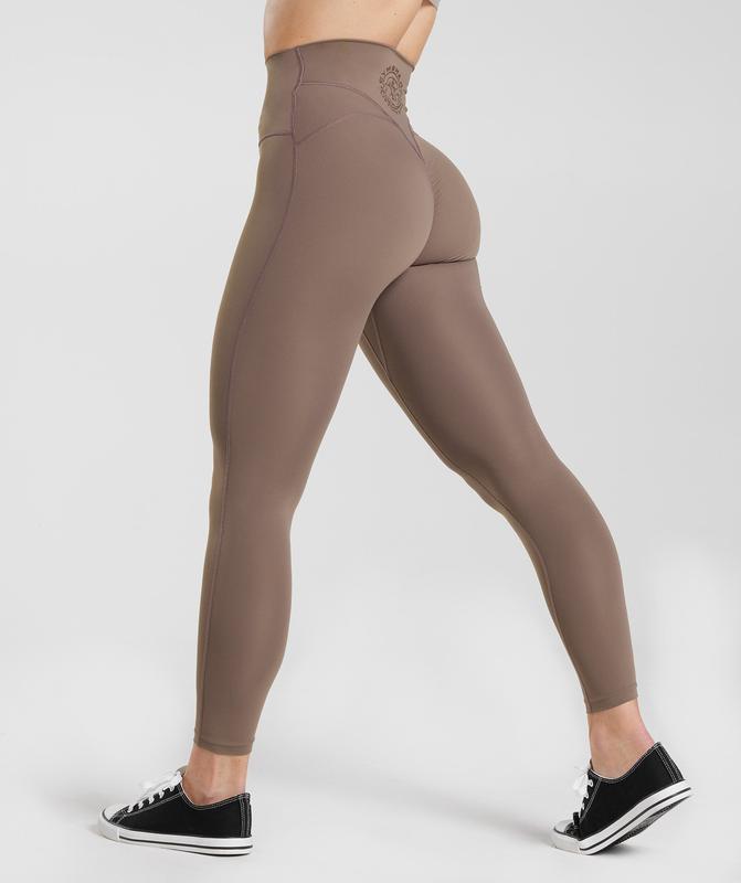 Gymshark Legacy Leggings Leggings Bruin | 76RHAEKYX