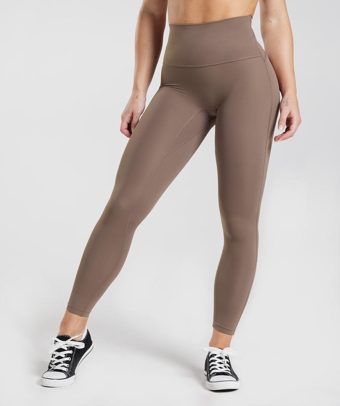 Gymshark Legacy Leggings Leggings Bruin | 76RHAEKYX