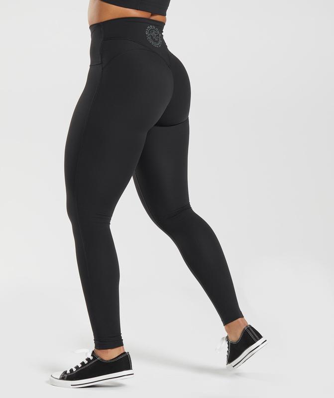 Gymshark Legacy Leggings Leggings Zwart | 38DCHKFBL