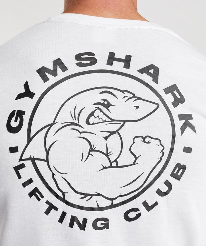 Gymshark Legacy Long Sleeve T-Shirt Long Sleeve Top Wit | 73TLNKYRJ