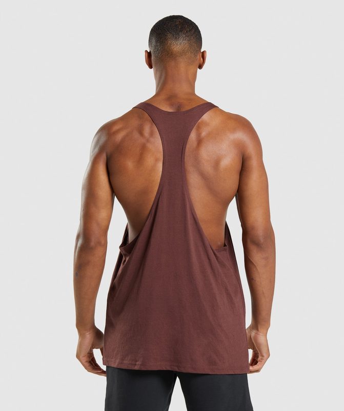 Gymshark Legacy Stringer Stringer Bruin | 17YUEGBPM