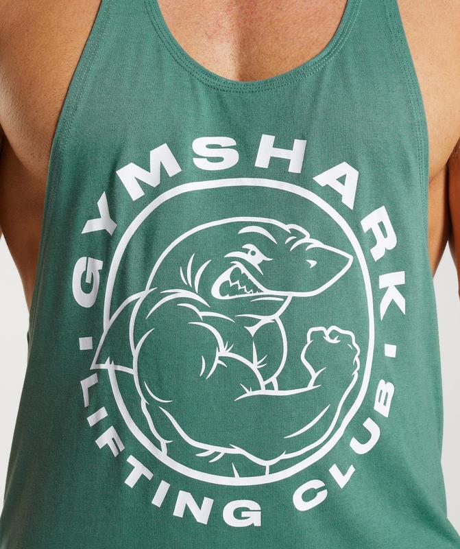 Gymshark Legacy Stringer Stringer Groen | 82LTFZMRD