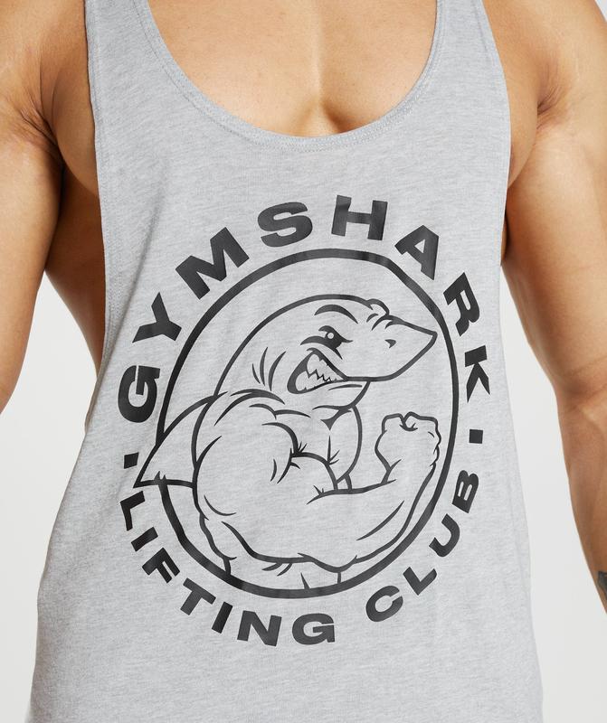 Gymshark Legacy Stringer Stringer Lichtgrijs | 71WZXIAST