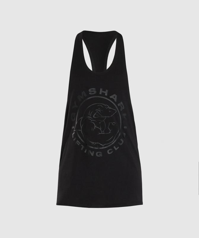 Gymshark Legacy Stringer Stringer Zwart | 07KZHEMTP