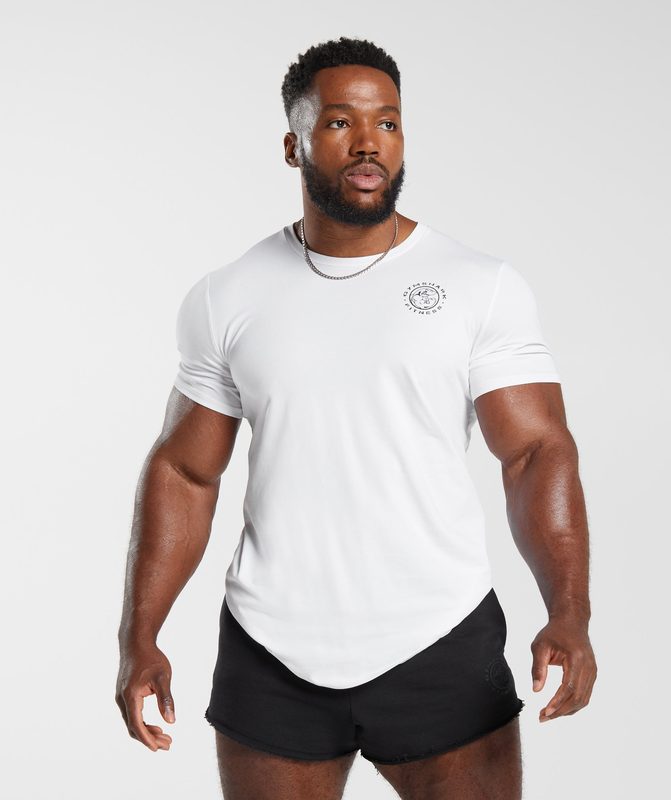 Gymshark Legacy T-Shirt T-Shirts Wit | 98OYMTBQA