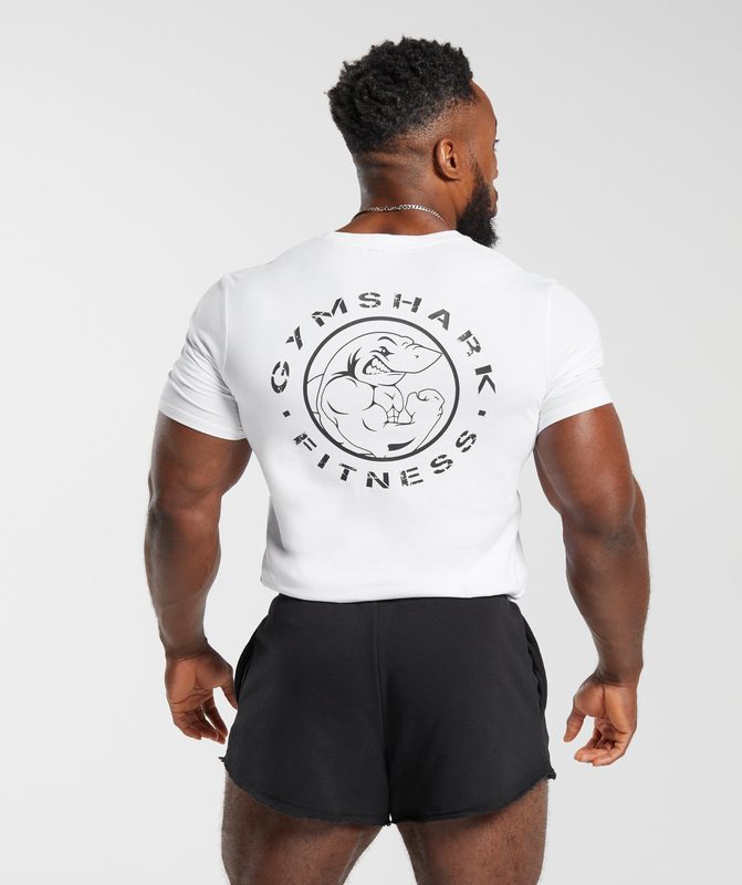 Gymshark Legacy T-Shirt T-Shirts Wit | 98OYMTBQA