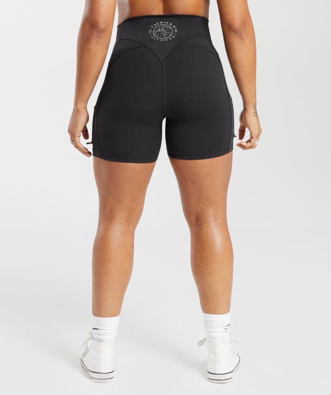 Gymshark Legacy Tight Shorts Korte Broek Zwart | 52FXOBDAL