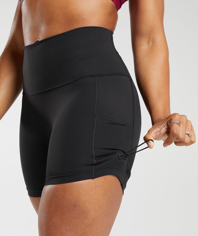 Gymshark Legacy Tight Shorts Korte Broek Zwart | 52FXOBDAL