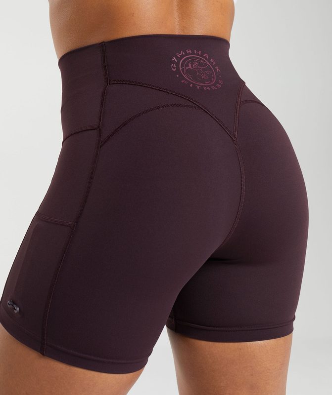 Gymshark Legacy Tight Shorts Korte Broek Bruin | 53FHBPMKN