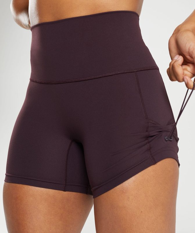 Gymshark Legacy Tight Shorts Korte Broek Bruin | 53FHBPMKN