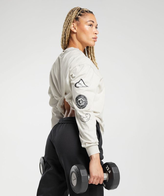 Gymshark Legacy Washed Long Sleeve Top Long Sleeve Top Metal Lichtturkoois | 32AQBUYOD