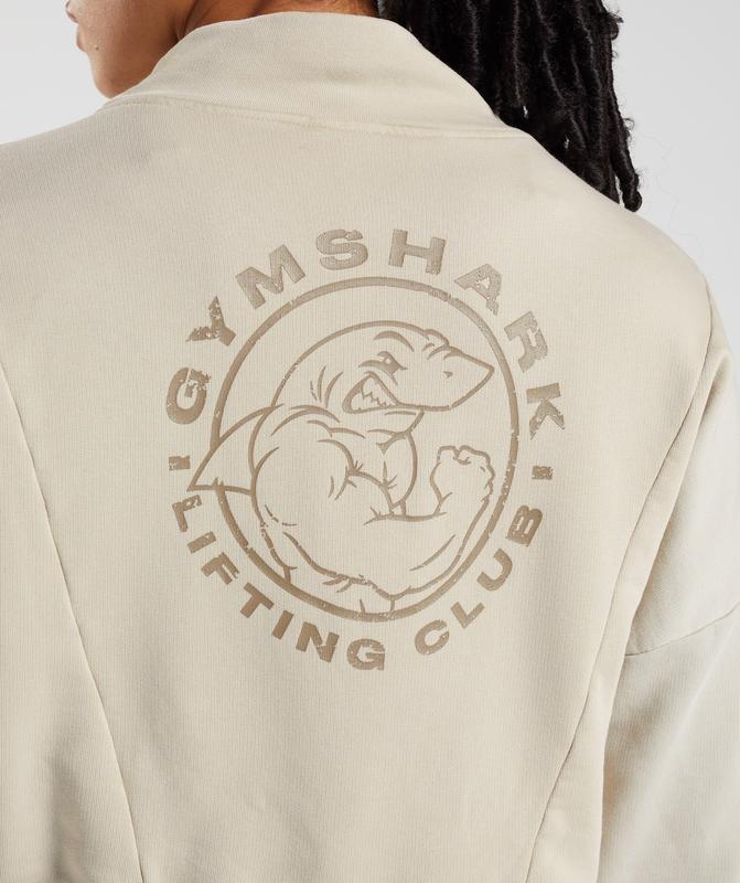 Gymshark Legacy Washed Sweatshirt Pullovers Grijs | 45VQNGBKM