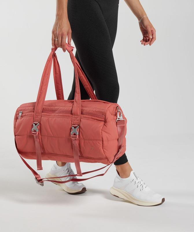 Gymshark Lifestyle Barrel Bag All Bags Roze | 02OSPVWGQ