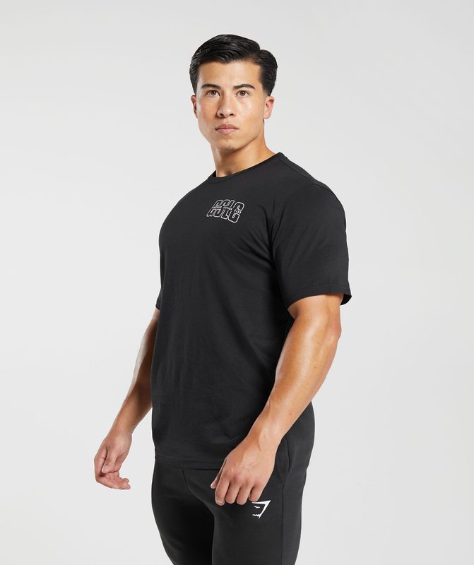 Gymshark Lifting Club T-Shirt T-Shirts Zwart | 14VZDTQGS