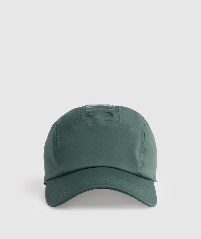 Gymshark Logo 5 Panel Cap Caps Obsidian Groen | 24HIRPATV