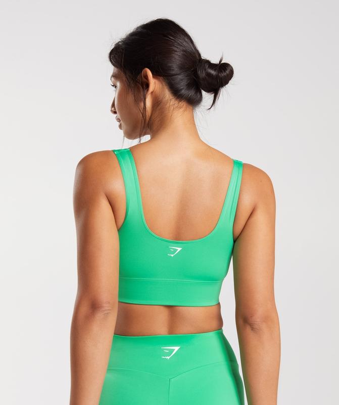 Gymshark Longline Sports Bra Sports Bras Groen | 38GOVTKCP