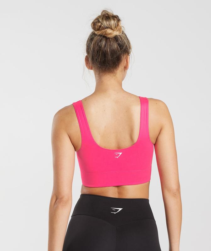 Gymshark Longline Sports Bra Sports Bras Fuchsie | 51YFDLUXC