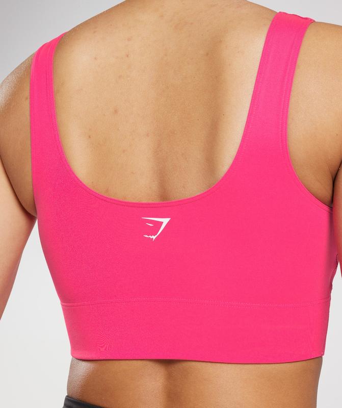 Gymshark Longline Sports Bra Sports Bras Fuchsie | 51YFDLUXC