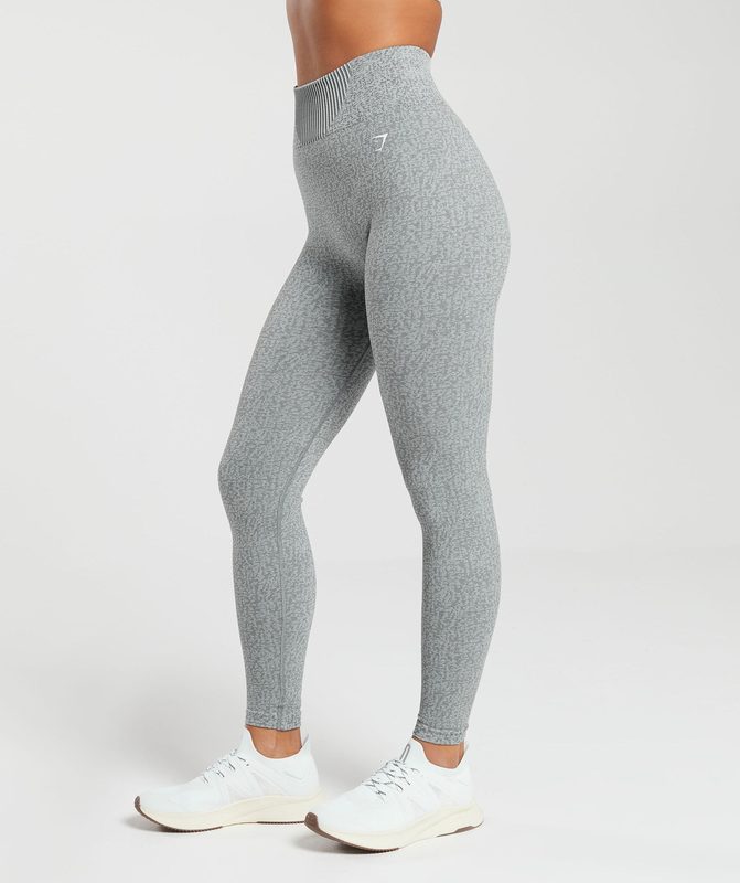 Gymshark Marl Seamless Leggings Leggings Lichtgrijs Grijs Grijs | 95VSWXFKT