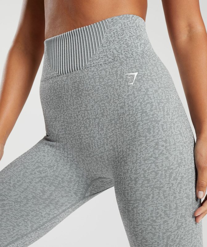 Gymshark Marl Seamless Leggings Leggings Lichtgrijs Grijs Grijs | 95VSWXFKT