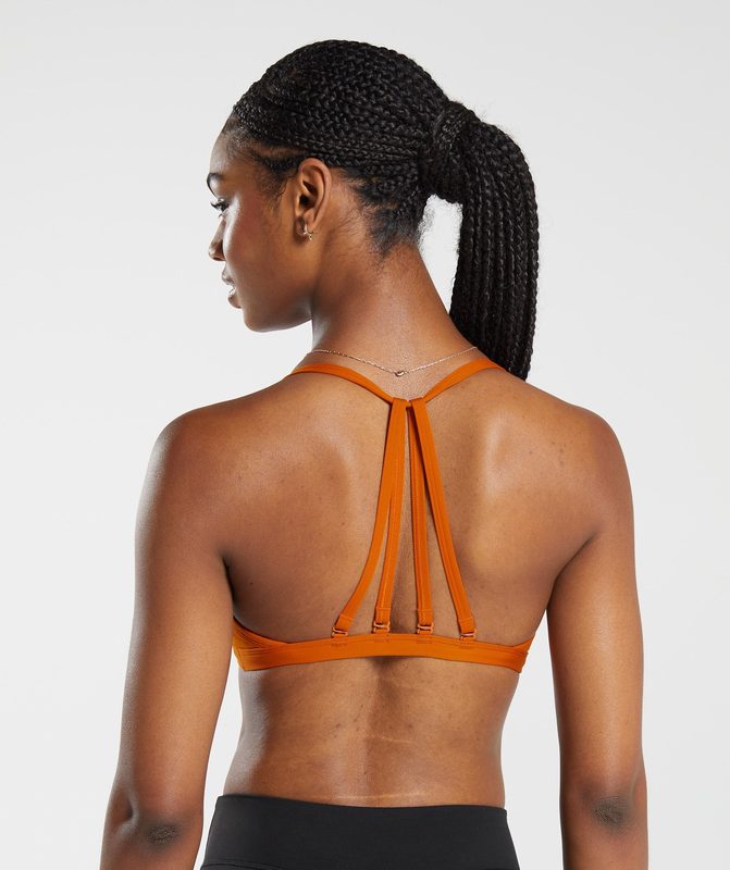 Gymshark Minimal Sports Bra Sports Bras Oranje | 23RDQFGPL