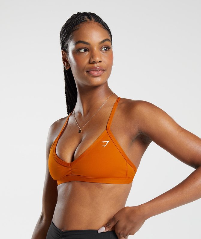 Gymshark Minimal Sports Bra Sports Bras Oranje | 23RDQFGPL