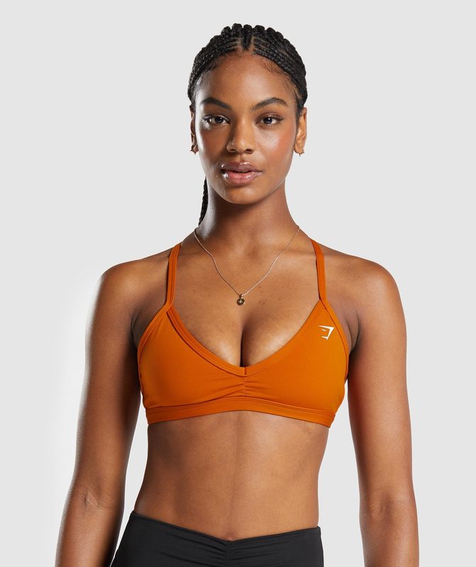 Gymshark Minimal Sports Bra Sports Bras Oranje | 23RDQFGPL