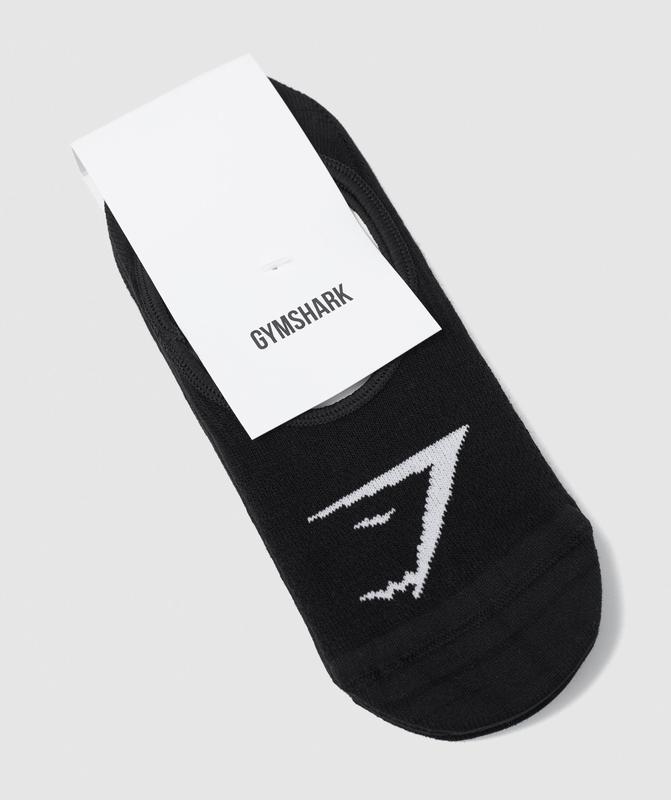 Gymshark No Show Socks 3pk Sokken Zwart | 85KYNMVSW