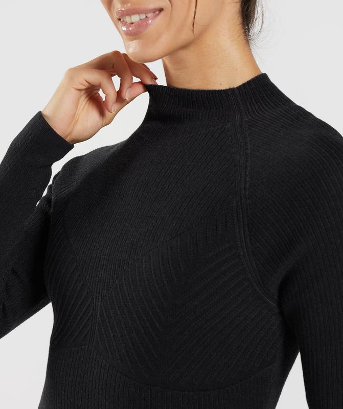 Gymshark Pause Knitwear Long Sleeve Top Long Sleeve Top Grijs | 74JLUTYQI