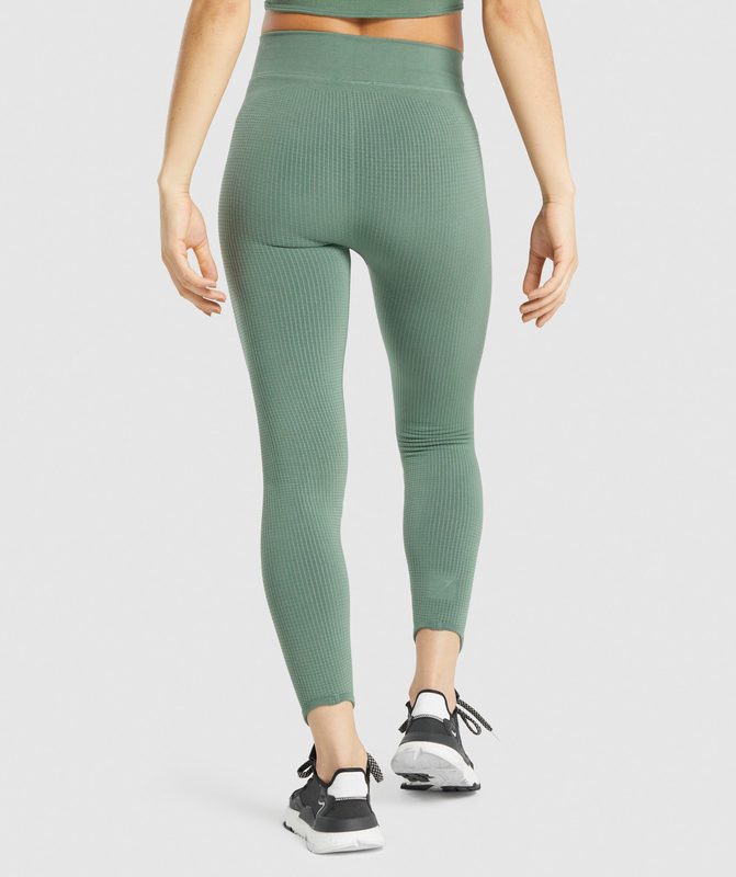 Gymshark Pause Seamless Leggings Leggings Groen | 20NQUSFTE