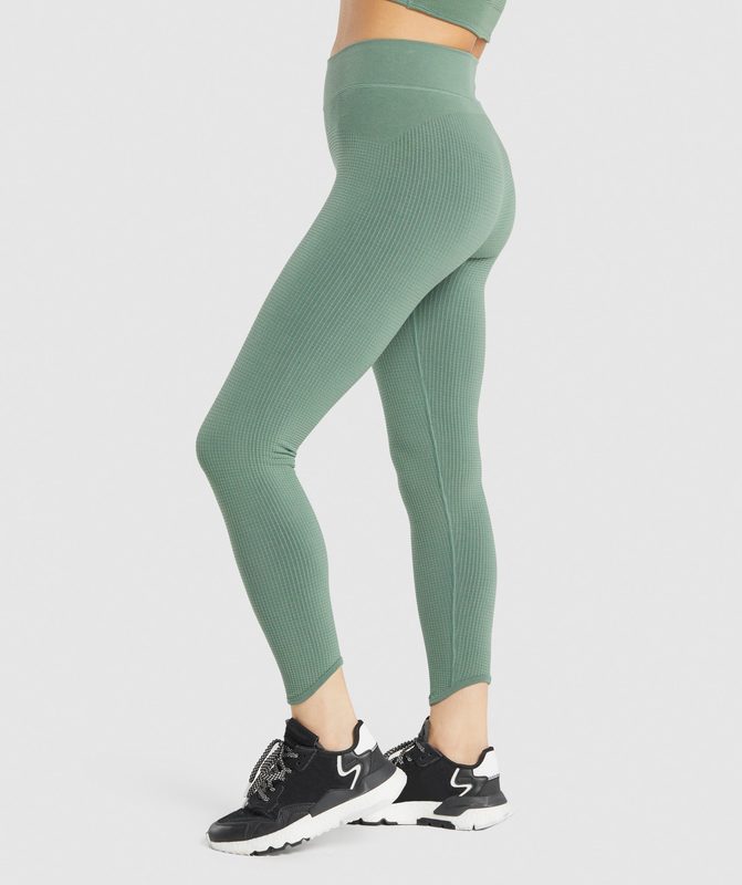 Gymshark Pause Seamless Leggings Leggings Groen | 20NQUSFTE