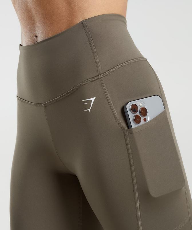 Gymshark Pocket Leggings Leggings Camo Bruin | 89KGCYRXH