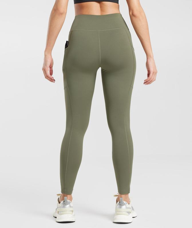 Gymshark Pocket Leggings Leggings Olijfgroen | 51WBMECXN