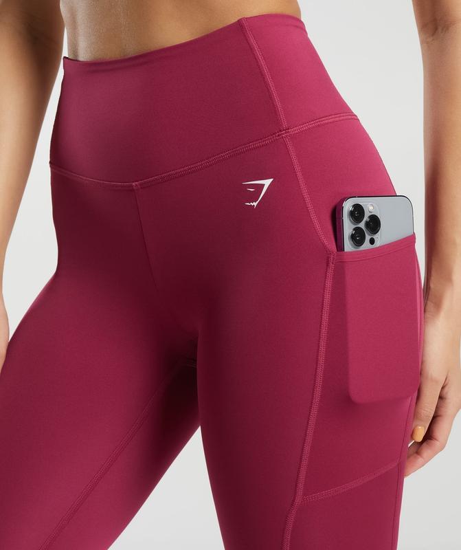 Gymshark Pocket Leggings Leggings Roze | 87YQIZHOU