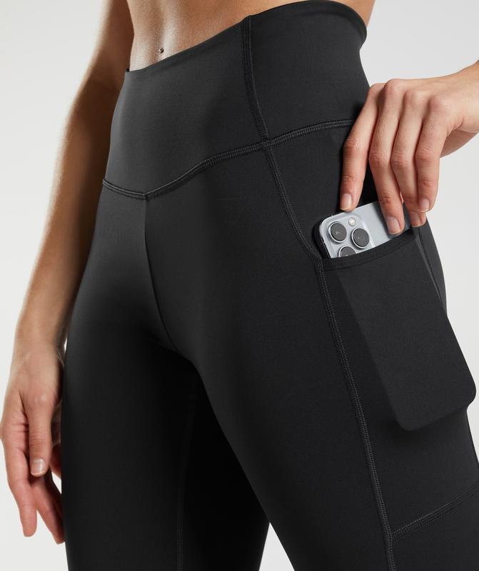 Gymshark Pocket Leggings Leggings Zwart | 38WUZMGIV