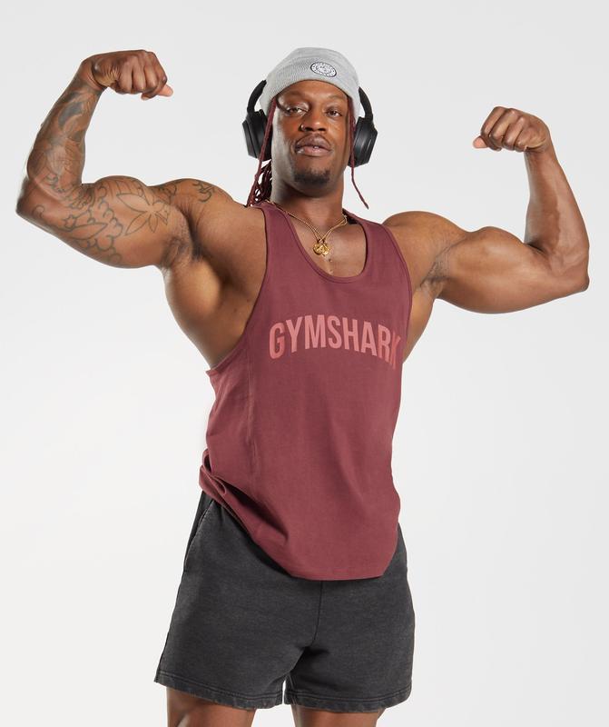 Gymshark Power Stringer Stringer Bruin | 12QTHXNJS