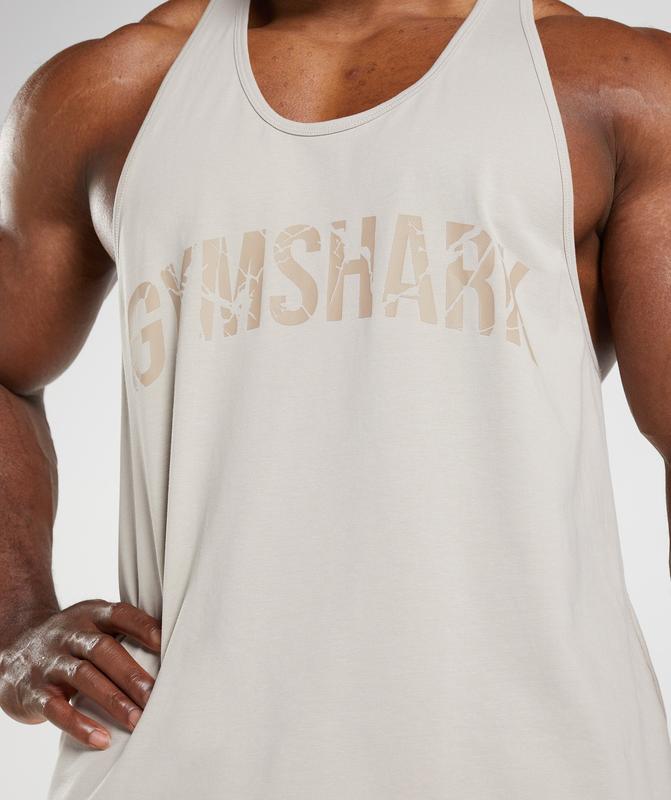 Gymshark Power Stringer Stringer Grijs | 06TSVMHFK