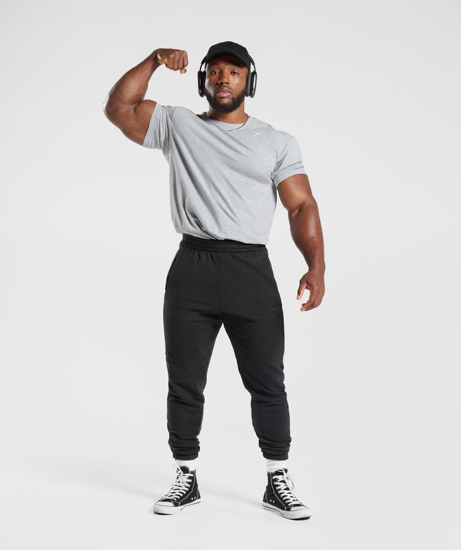 Gymshark Power T-Shirt T-Shirts Lichtgrijs | 02XZTHSWO