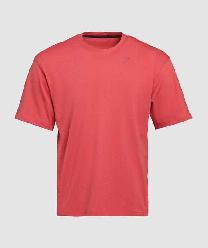 Gymshark Power T-Shirt T-Shirts Rood | 96QRTGBFN