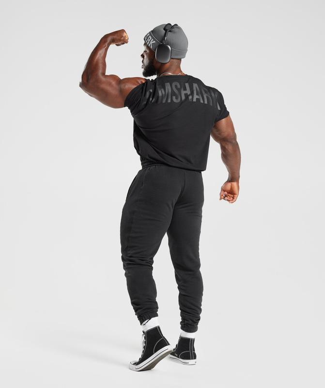 Gymshark Power T-Shirt T-Shirts Zwart | 09KNQXRPE