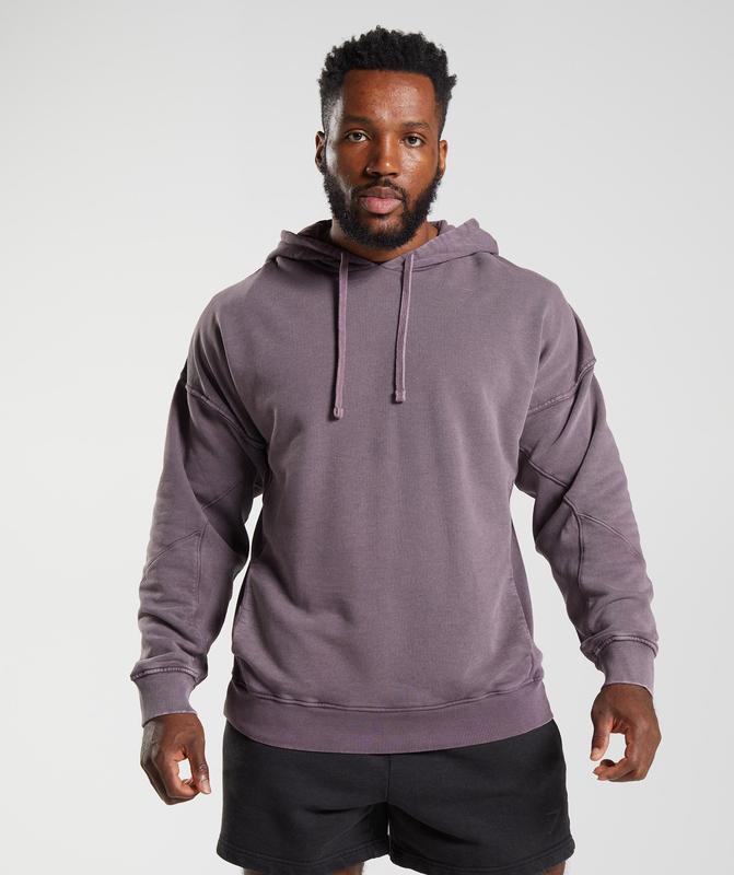 Gymshark Power Washed Hoodie Hoodies Musk Lilac | 56LZEWFPX