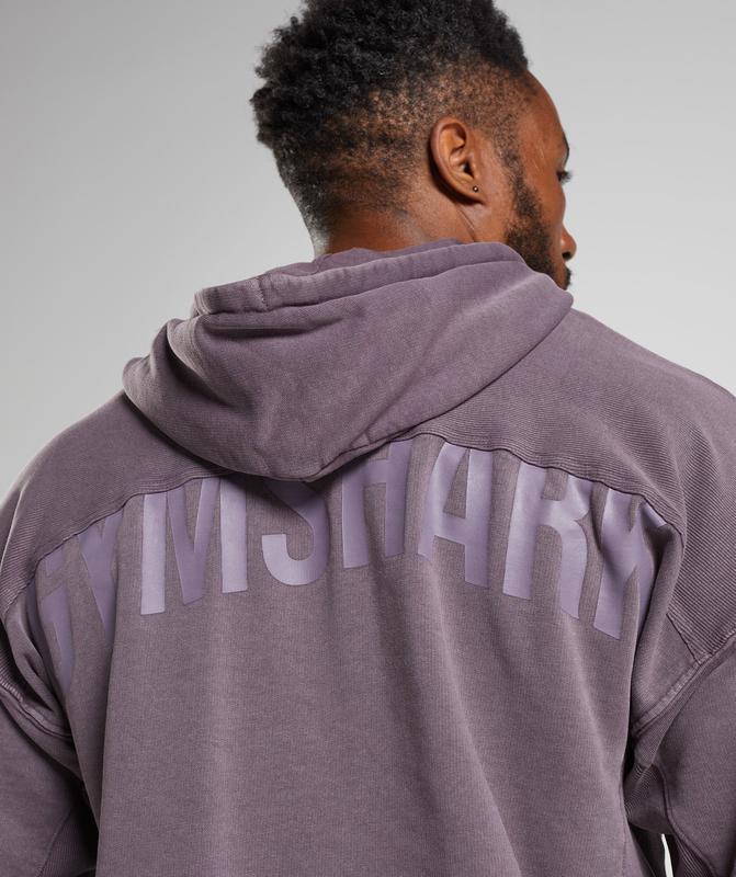 Gymshark Power Washed Hoodie Hoodies Musk Lilac | 56LZEWFPX