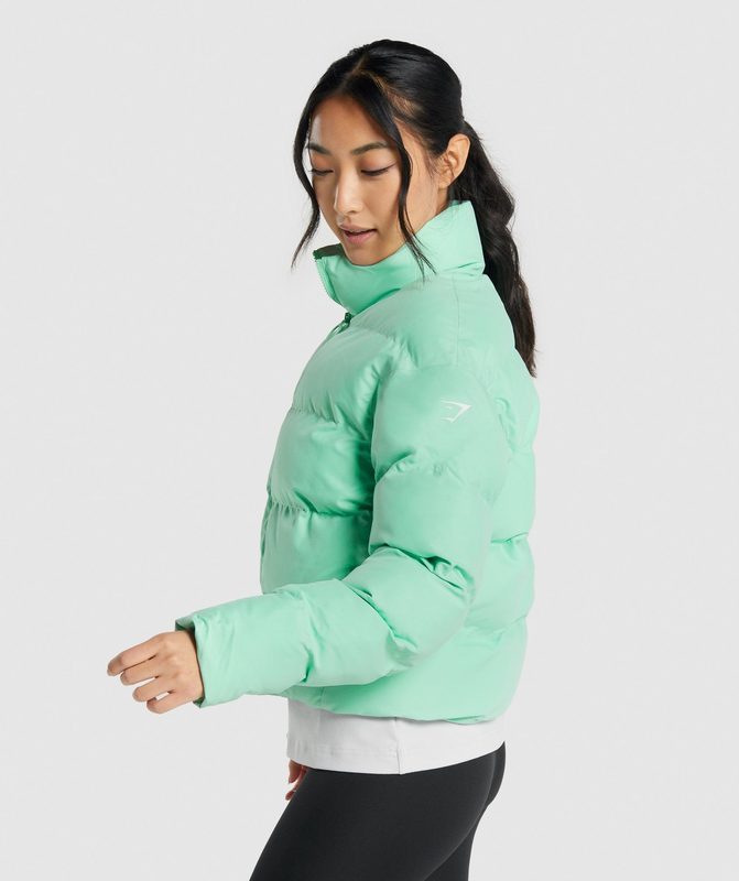 Gymshark Puffer Jacket Jackets / Outerwear Groen | 32EOQNDGK