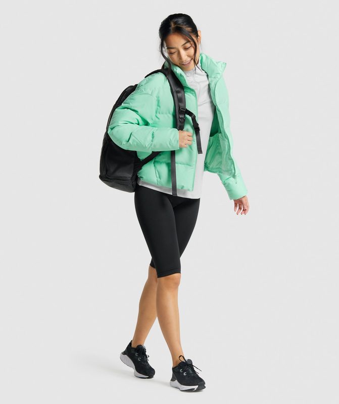 Gymshark Puffer Jacket Jackets / Outerwear Groen | 32EOQNDGK