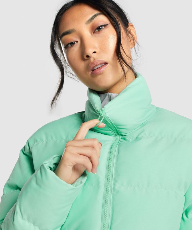 Gymshark Puffer Jacket Jackets / Outerwear Groen | 32EOQNDGK