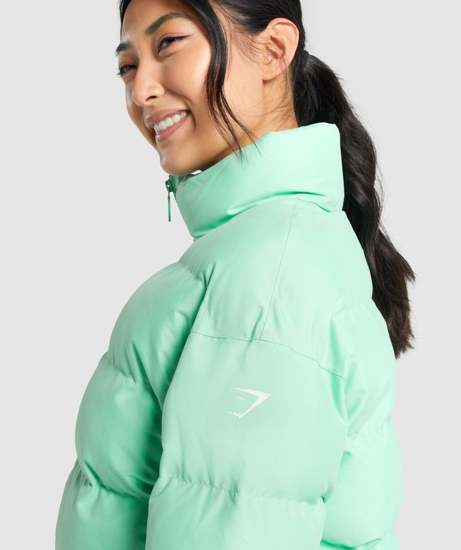 Gymshark Puffer Jacket Jackets / Outerwear Groen | 32EOQNDGK