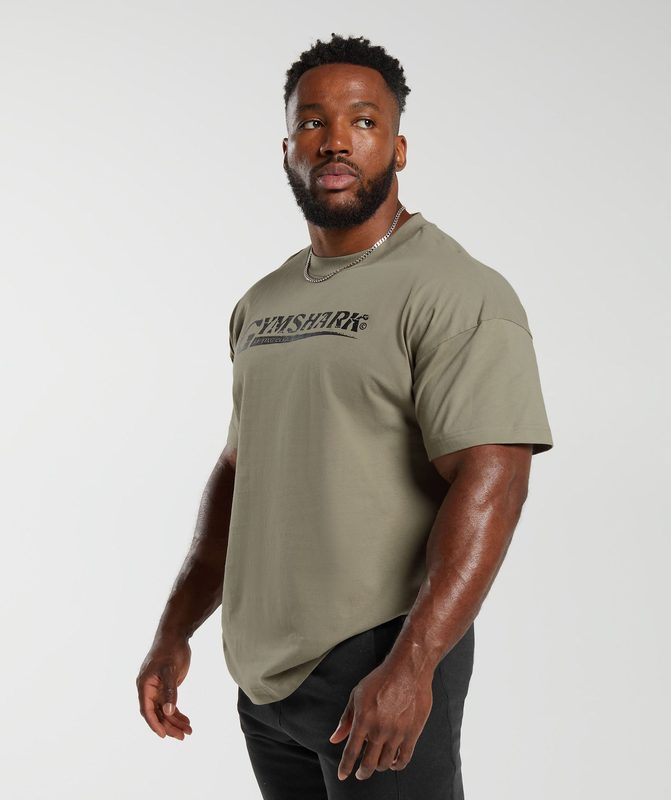 Gymshark Pump Cover T-Shirt T-Shirts Bruin | 07PVEIRCW