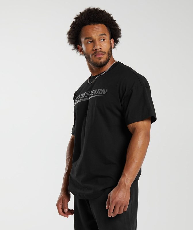 Gymshark Pump Cover T-Shirt T-Shirts Zwart | 50YDXVHWF